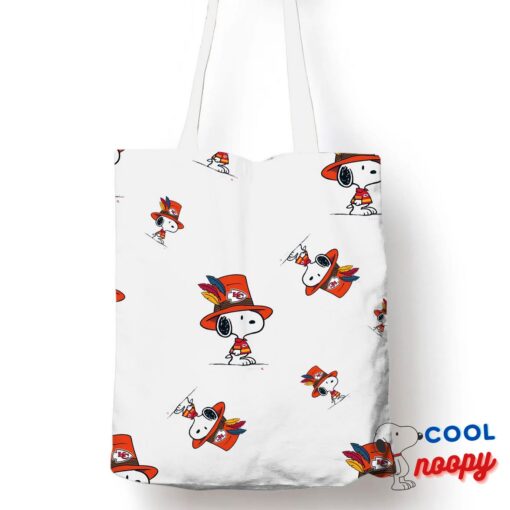 Alluring Snoopy Kansas City Chiefs Logo Tote Bag 1