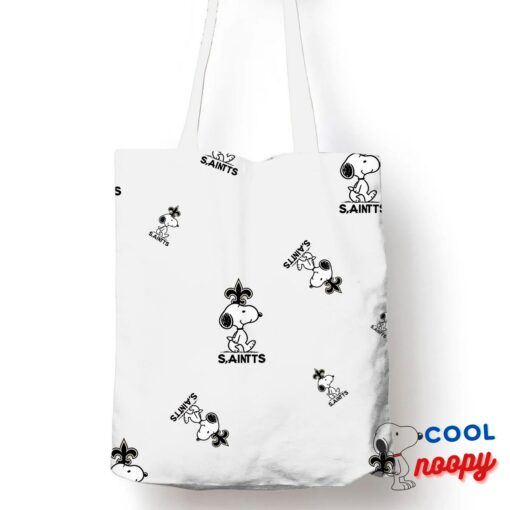 Alluring Snoopy New Orleans Saints Logo Tote Bag 1