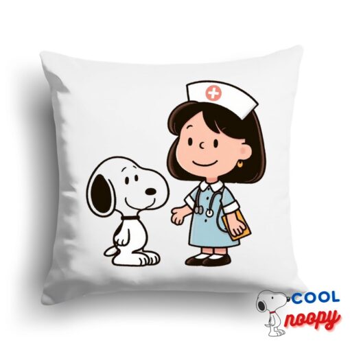 Alluring Snoopy Nurse Square Pillow 1