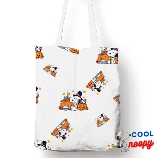 Alluring Snoopy Thanksgiving Tote Bag 1