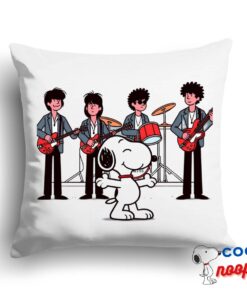 Alluring Snoopy The Smiths Rock Band Square Pillow 1