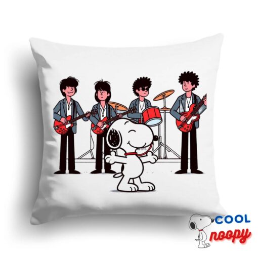 Alluring Snoopy The Smiths Rock Band Square Pillow 1