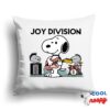 Amazing Snoopy Joy Division Rock Band Square Pillow 1