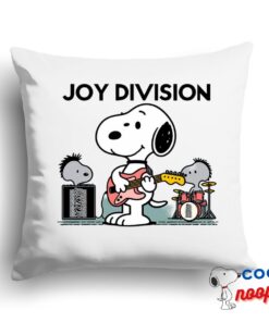 Amazing Snoopy Joy Division Rock Band Square Pillow 1