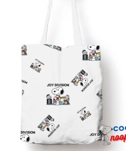 Amazing Snoopy Joy Division Rock Band Tote Bag 1
