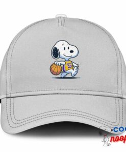 Amazing Snoopy Los Angeles Lakers Logo Hat 3
