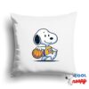 Amazing Snoopy Los Angeles Lakers Logo Square Pillow 1