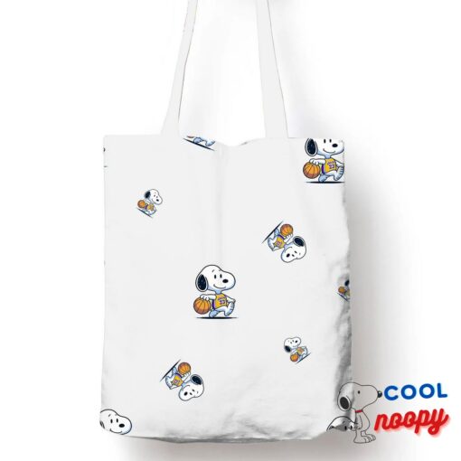 Amazing Snoopy Los Angeles Lakers Logo Tote Bag 1