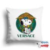 Amazing Snoopy Versace Logo Square Pillow 1