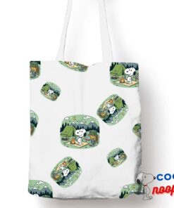 Astonishing Snoopy Camping Tote Bag 1