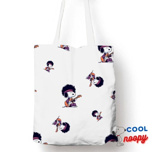 Astonishing Snoopy Jimi Hendrix Tote Bag 1