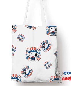 Astonishing Snoopy Patriotic Tote Bag 1