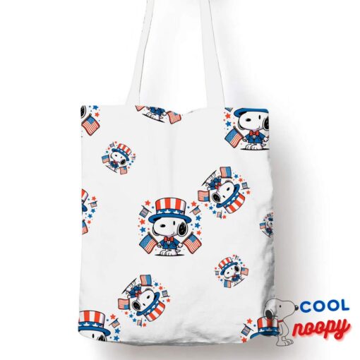 Astonishing Snoopy Patriotic Tote Bag 1