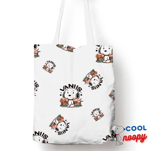 Astonishing Snoopy Vans Logo Tote Bag 1