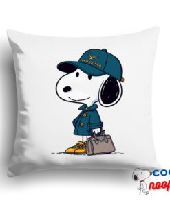 Attractive Snoopy Balenciaga Square Pillow 1