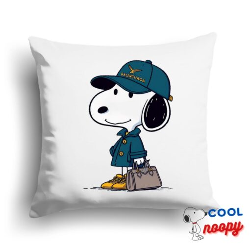 Attractive Snoopy Balenciaga Square Pillow 1