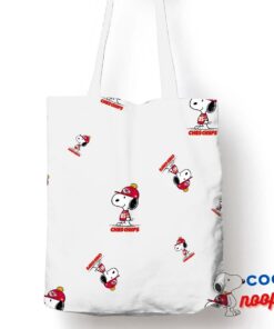 Attractive Snoopy Kansas City Chiefs Logo Tote Bag 1