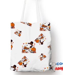 Attractive Snoopy Thanksgiving Tote Bag 1