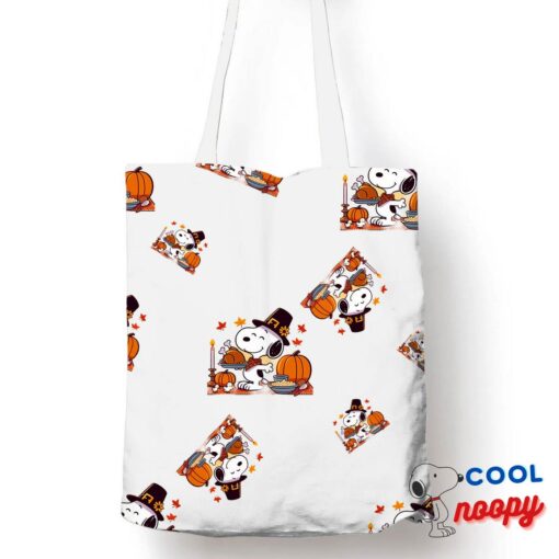 Attractive Snoopy Thanksgiving Tote Bag 1