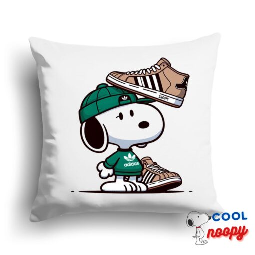 Awe Inspiring Snoopy Adidas Square Pillow 1