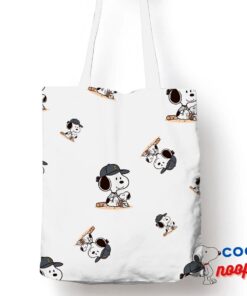 Awe Inspiring Snoopy Baseball Mom Tote Bag 1
