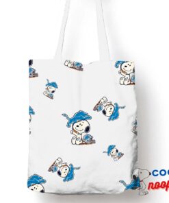 Awe Inspiring Snoopy Detroit Lions Logo Tote Bag 1
