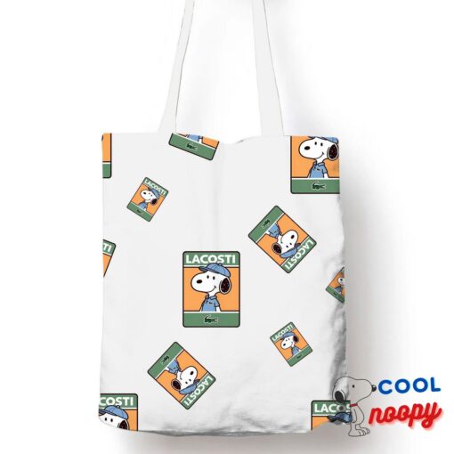 Awe Inspiring Snoopy Lacoste Tote Bag 1