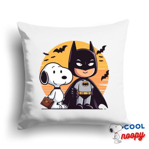 Awesome Snoopy Batman Square Pillow 1
