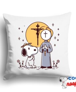 Awesome Snoopy Christian Square Pillow 1