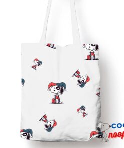 Awesome Snoopy Harley Quinn Tote Bag 1