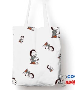 Awesome Snoopy Michael Myers Tote Bag 1