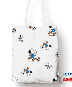 Awesome Snoopy Soccer Tote Bag 1