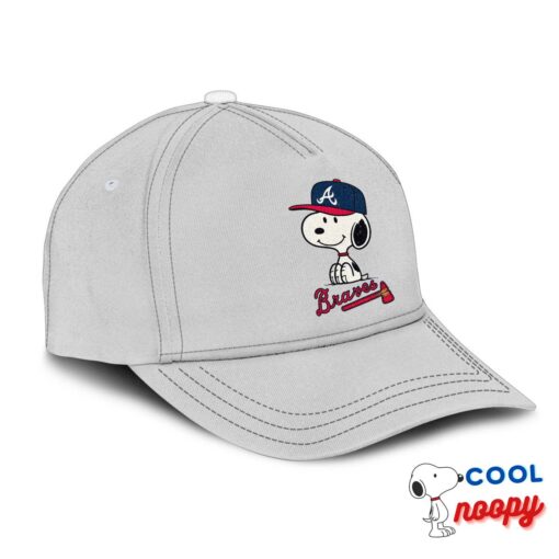 Beautiful Snoopy Atlanta Braves Logo Hat 2
