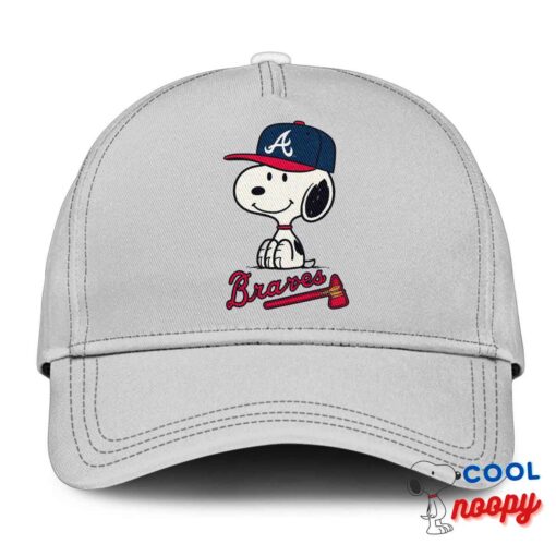 Beautiful Snoopy Atlanta Braves Logo Hat 3