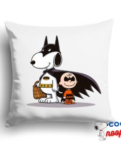 Beautiful Snoopy Batman Square Pillow 1
