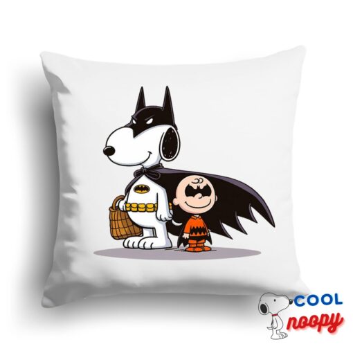 Beautiful Snoopy Batman Square Pillow 1