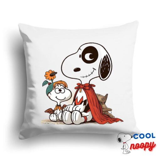 Beautiful Snoopy Harley Quinn Square Pillow 1