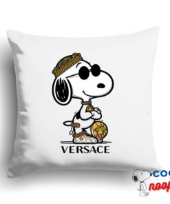 Beautiful Snoopy Versace Logo Square Pillow 1