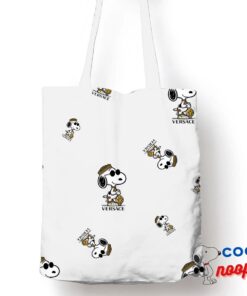 Beautiful Snoopy Versace Logo Tote Bag 1