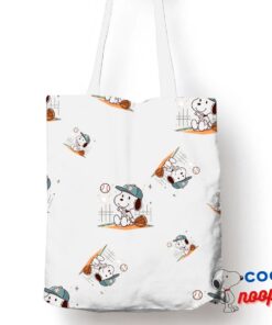 Best Snoopy Baseball Tote Bag 1