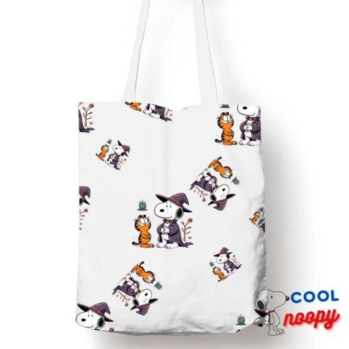 Best Snoopy Garfield Tote Bag 1