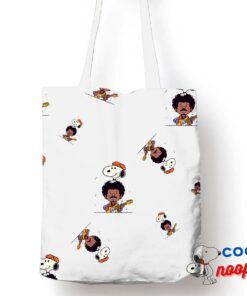 Best Snoopy Jimi Hendrix Tote Bag 1