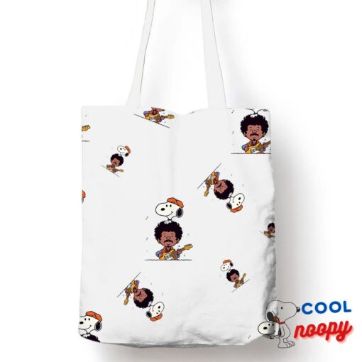 Best Snoopy Jimi Hendrix Tote Bag 1