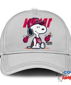 Best Snoopy Miami Heat Logo Hat 3
