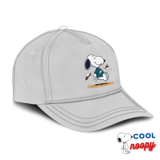 Best Snoopy Philadelphia Eagles Logo Hat 2