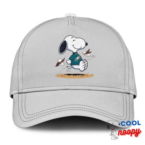Best Snoopy Philadelphia Eagles Logo Hat 3