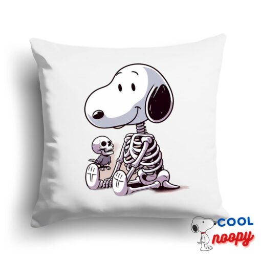 Best Snoopy Skull Square Pillow 1