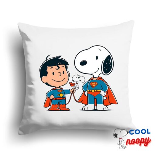 Best Snoopy Superman Square Pillow 1