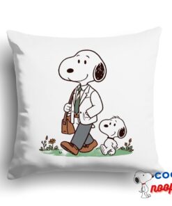 Best Selling Snoopy Dad Square Pillow 1