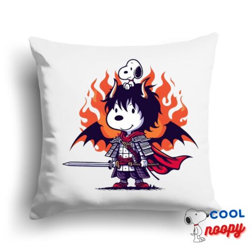 Best Selling Snoopy Demon Slayer Square Pillow 1